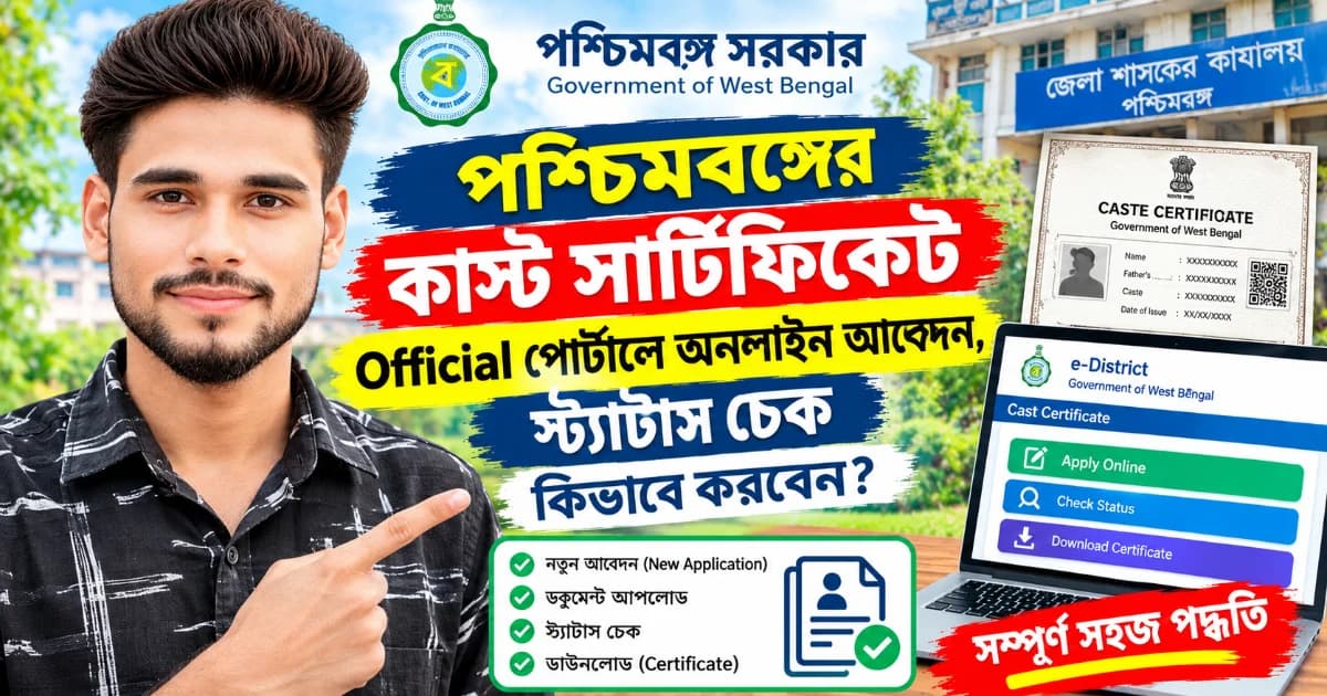 পশ্চিমবঙ্গের জাতিগত শংসাপত্র: সরকারি পোর্টালে কোথা থেকে শুরু করবেন