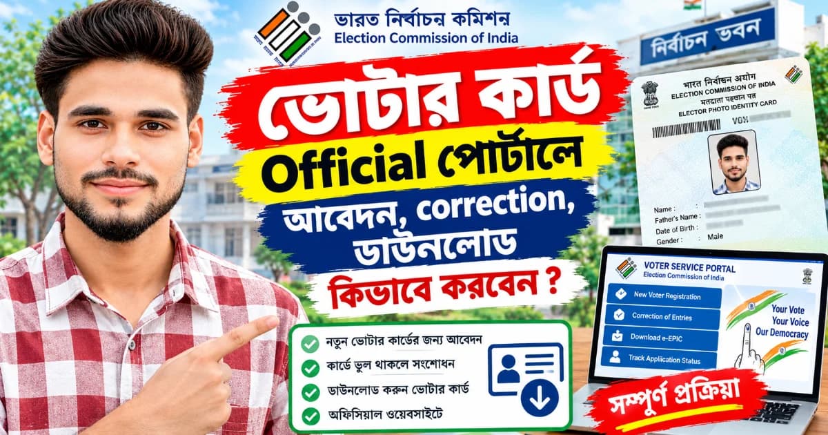 ভোটার পরিষেবা: ECI-র সরকারি পোর্টালে আবেদন ও তথ্য খুঁজবেন কীভাবে