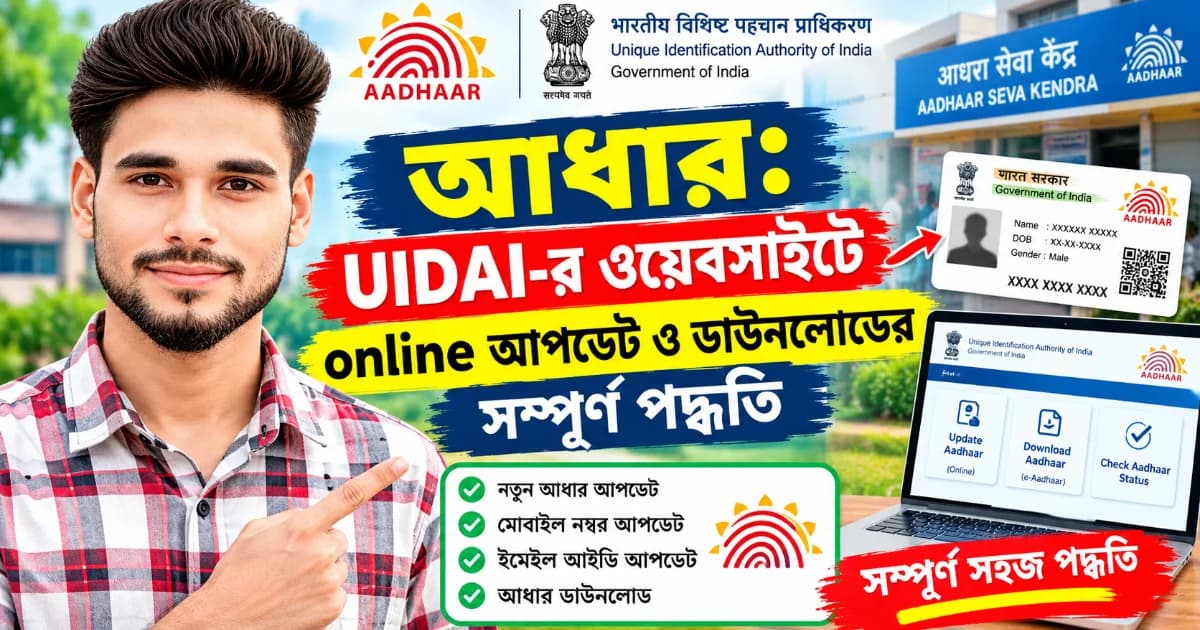 আধার: UIDAI-র সরকারি ওয়েবসাইটে তথ্য, আপডেট ও ডাউনলোডের পথ